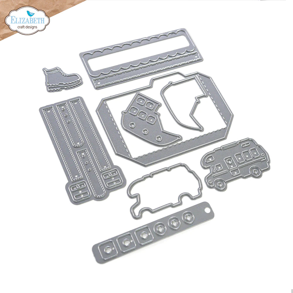 Suitcase Album Stamp + Die Kit