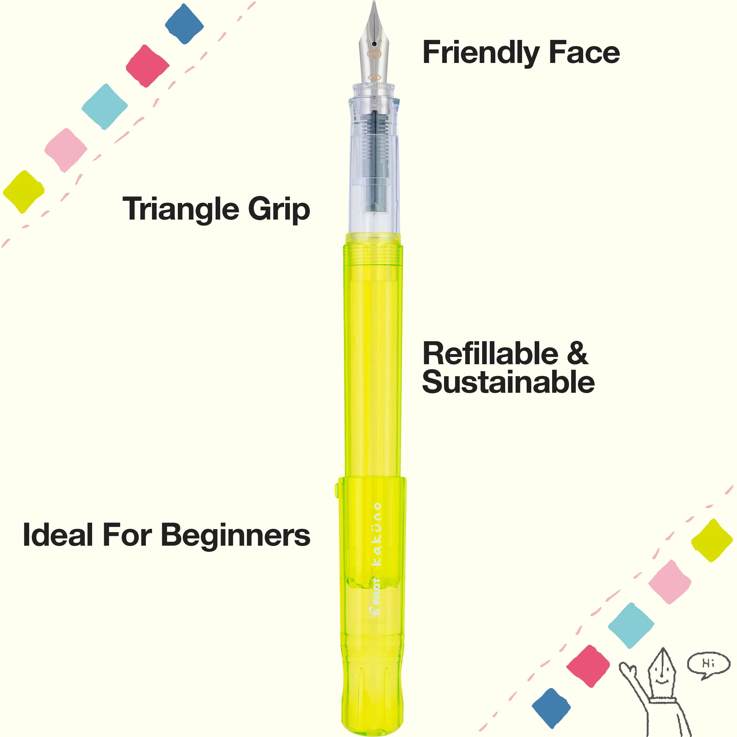 Kakuno Translucent Fountain Pens | Fine