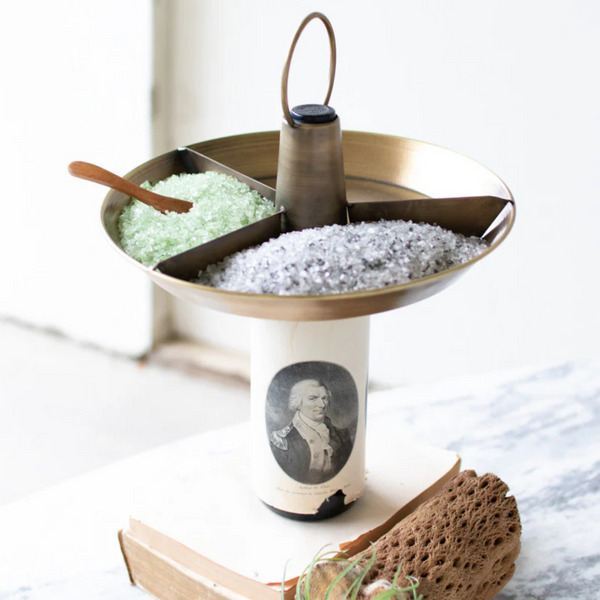 Bottle Topper Antique Brass Serving Trays {clearance}