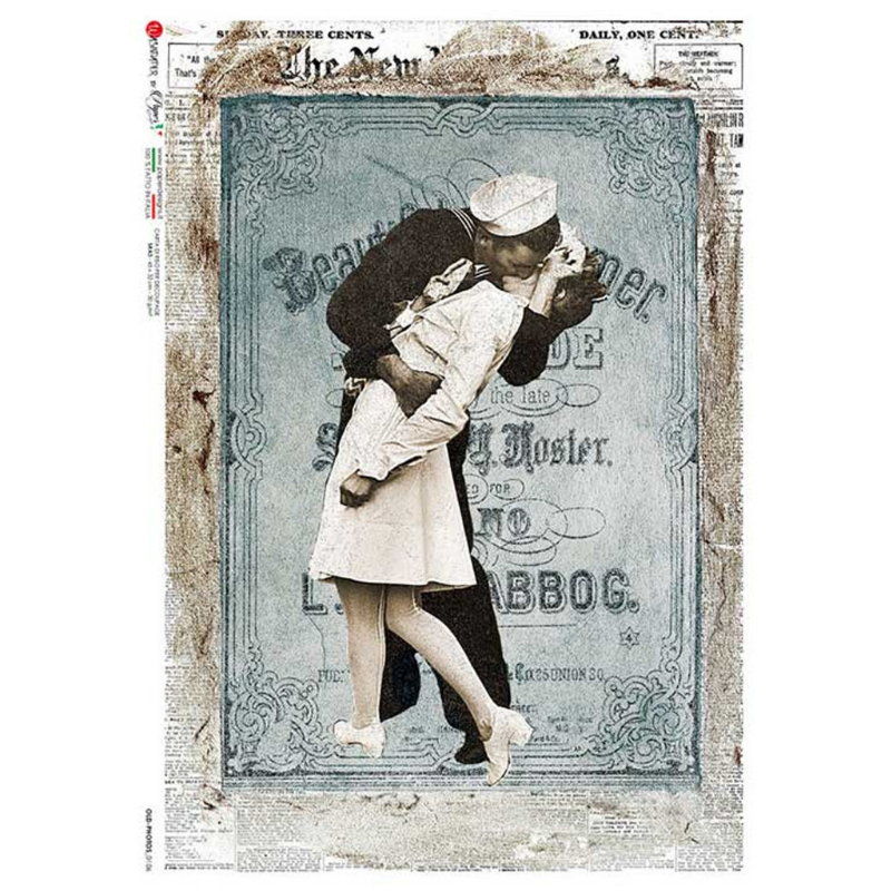 Kissing Sailor A4 Rice Paper