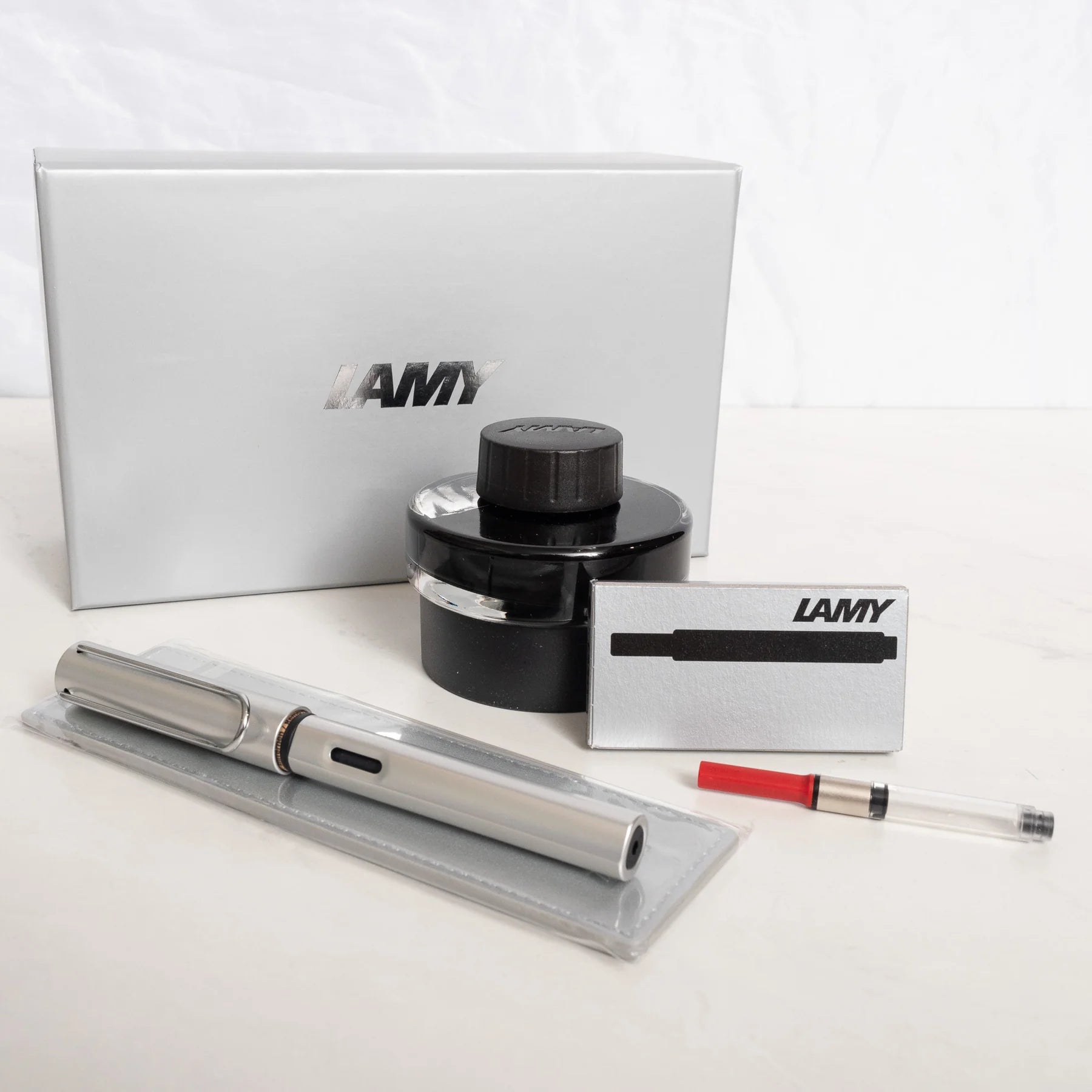 AL-star Whitesilver Gift Set w/ Pen Sleeve