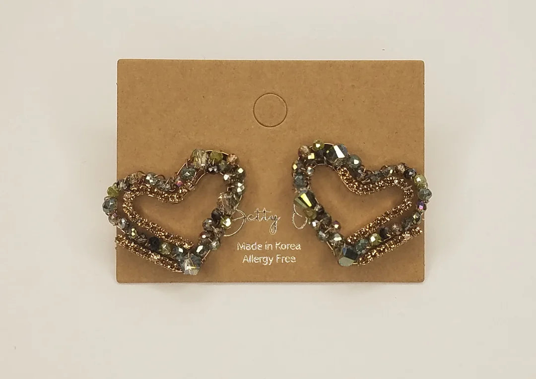 Boucles d’oreilles Radiant Heart {plusieurs couleurs}