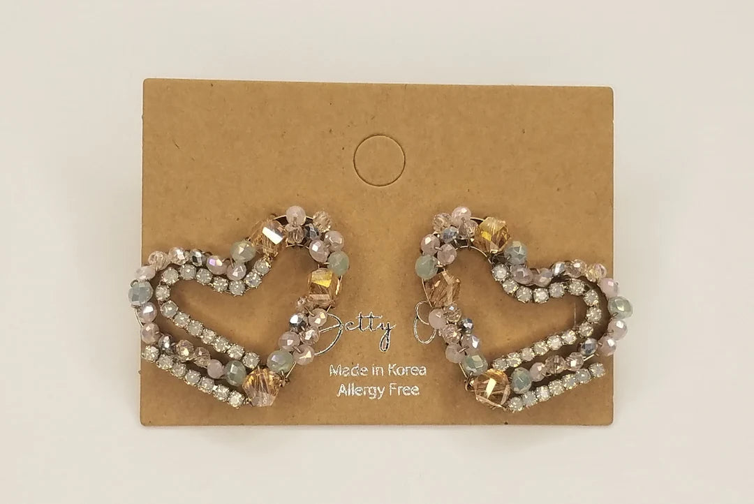 Boucles d’oreilles Radiant Heart {plusieurs couleurs}