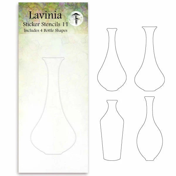 Bottles Sticker Stencils No. 11