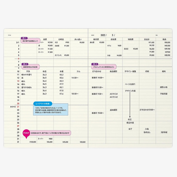 Spreadsheet A5 Laconic Style Notebook