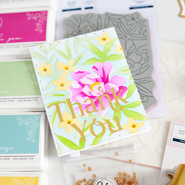 Thank You Die & Hot Foil Plate Set