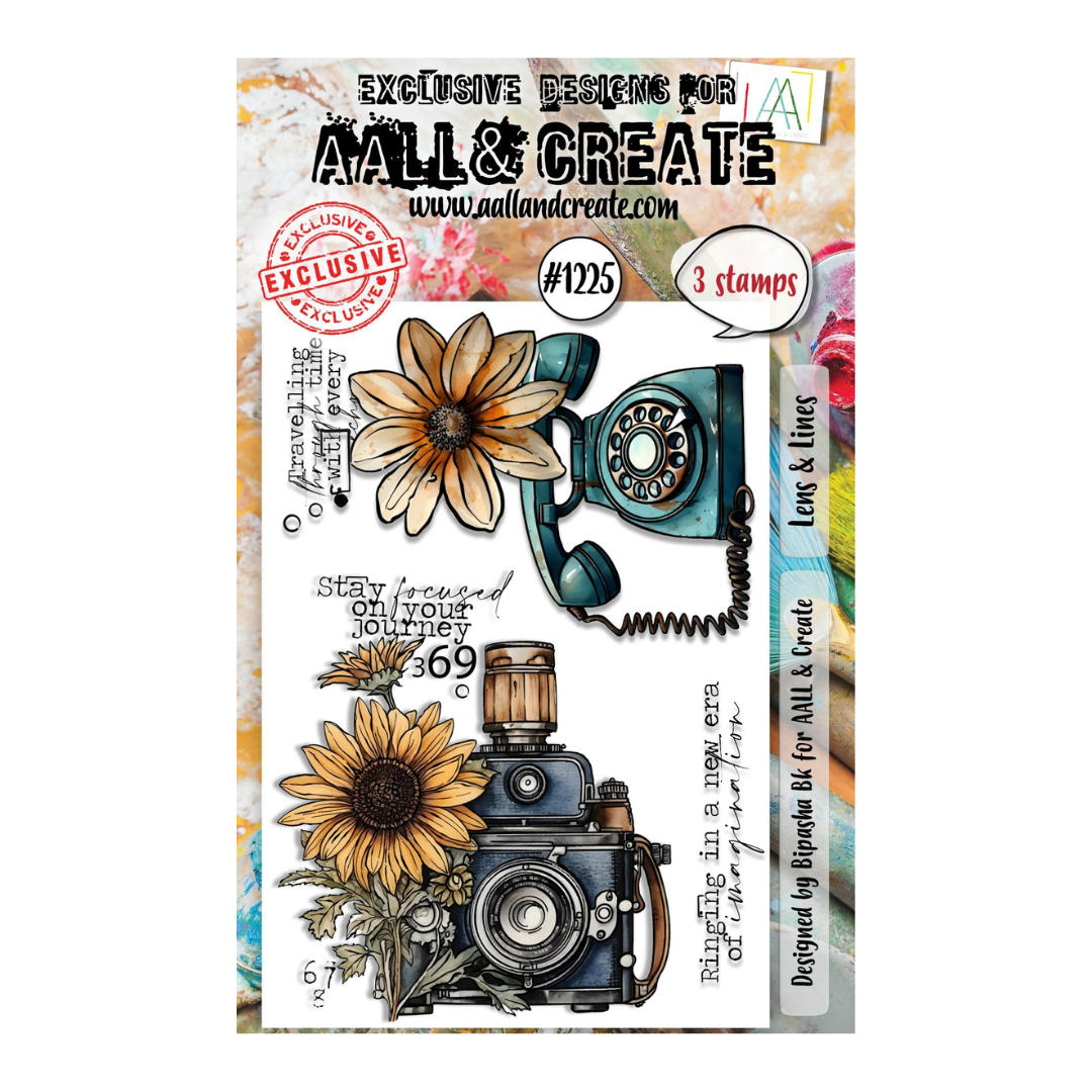Lens and Lines A6 Stamp Set No. 1225 | Steampunk Essentials