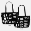 Library Stamp Zippered Market Tote