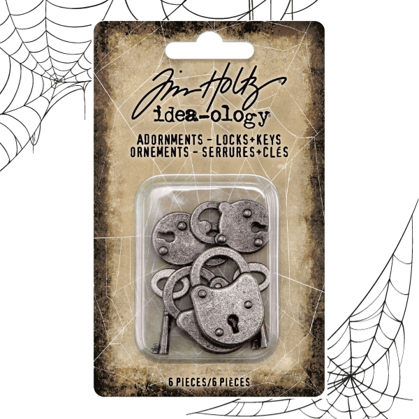 Locks & Keys Metal Adornments {Halloween} | idea-ology