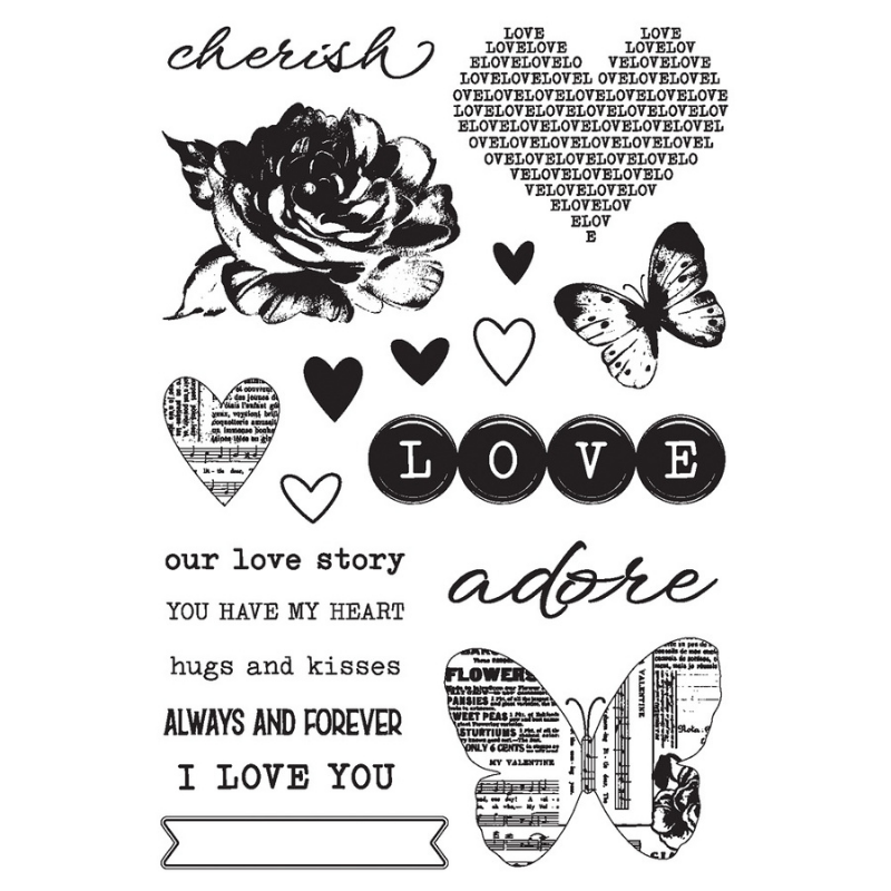 Love Story Clear Stamps {clearance}