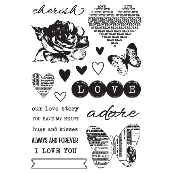 Love Story Clear Stamps {clearance}