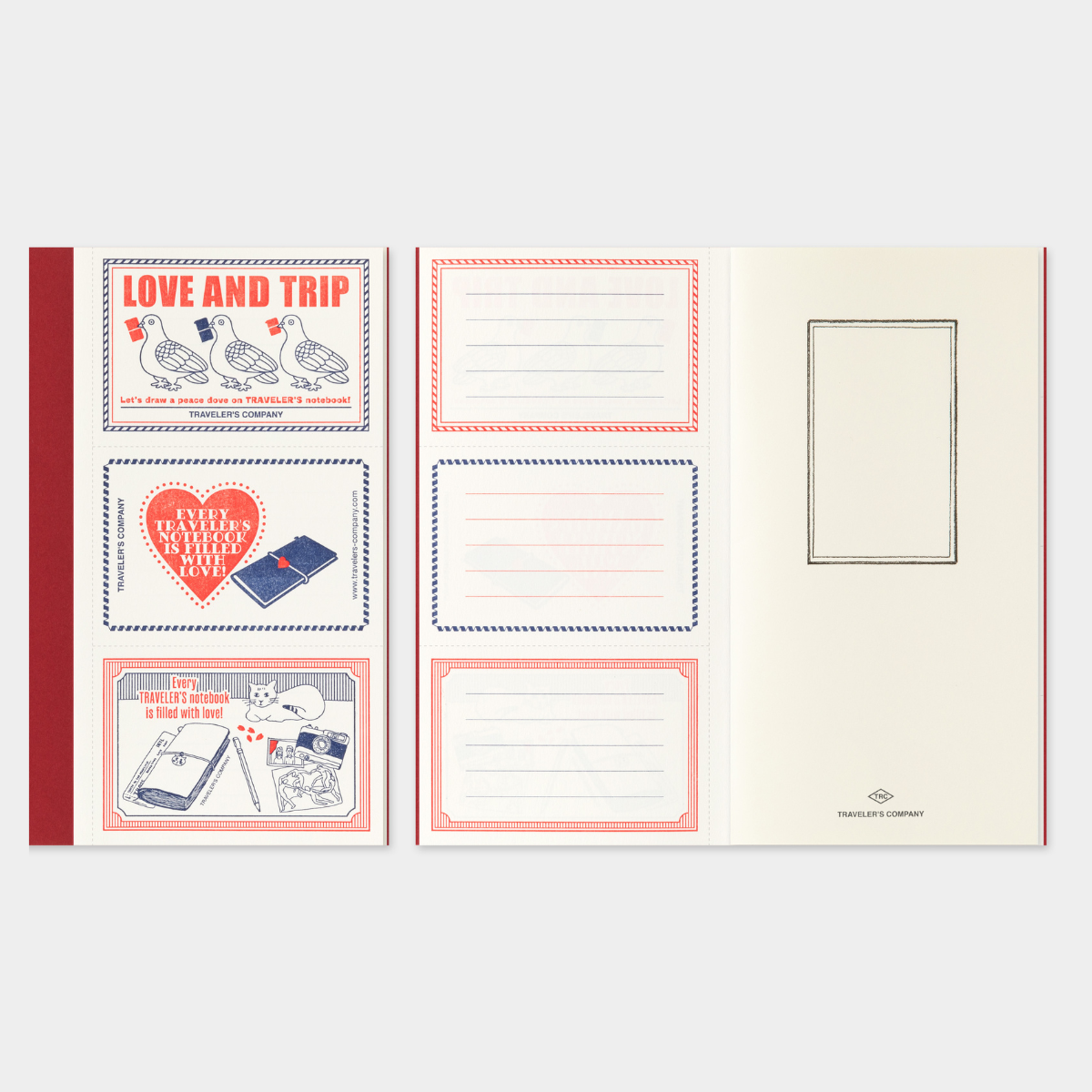 {back soon!} Love & Trip Message Card Insert | Regular Size