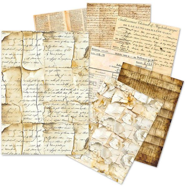 Vintage Manuscript A5 Tissue Paper 24pk