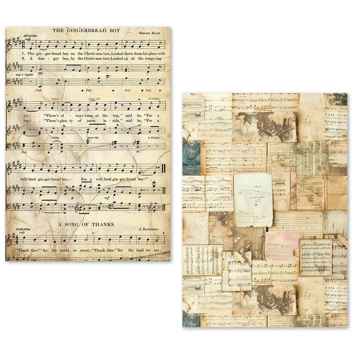 Sheet Music A5 Tissue Paper 24pk