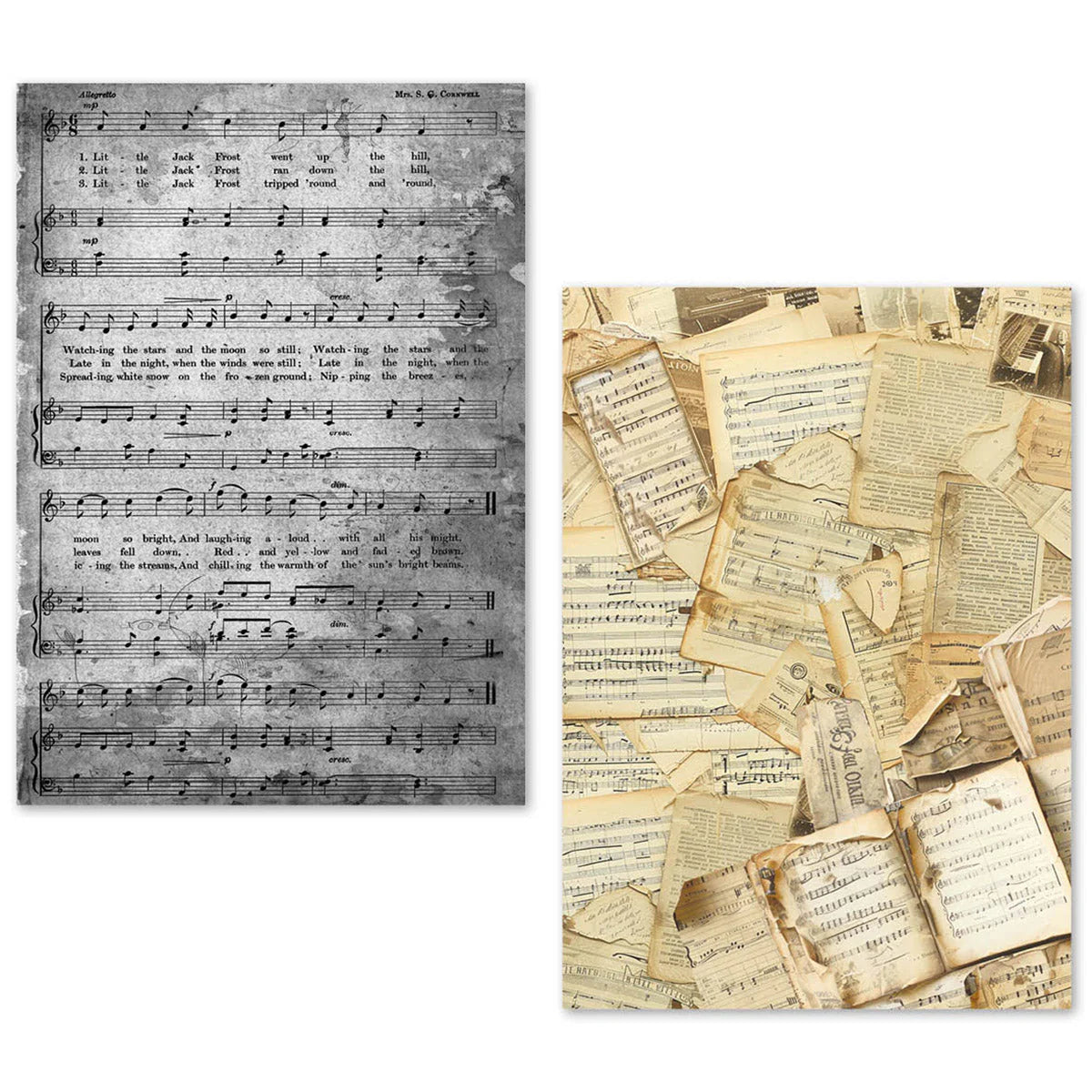 Sheet Music A5 Tissue Paper 24pk