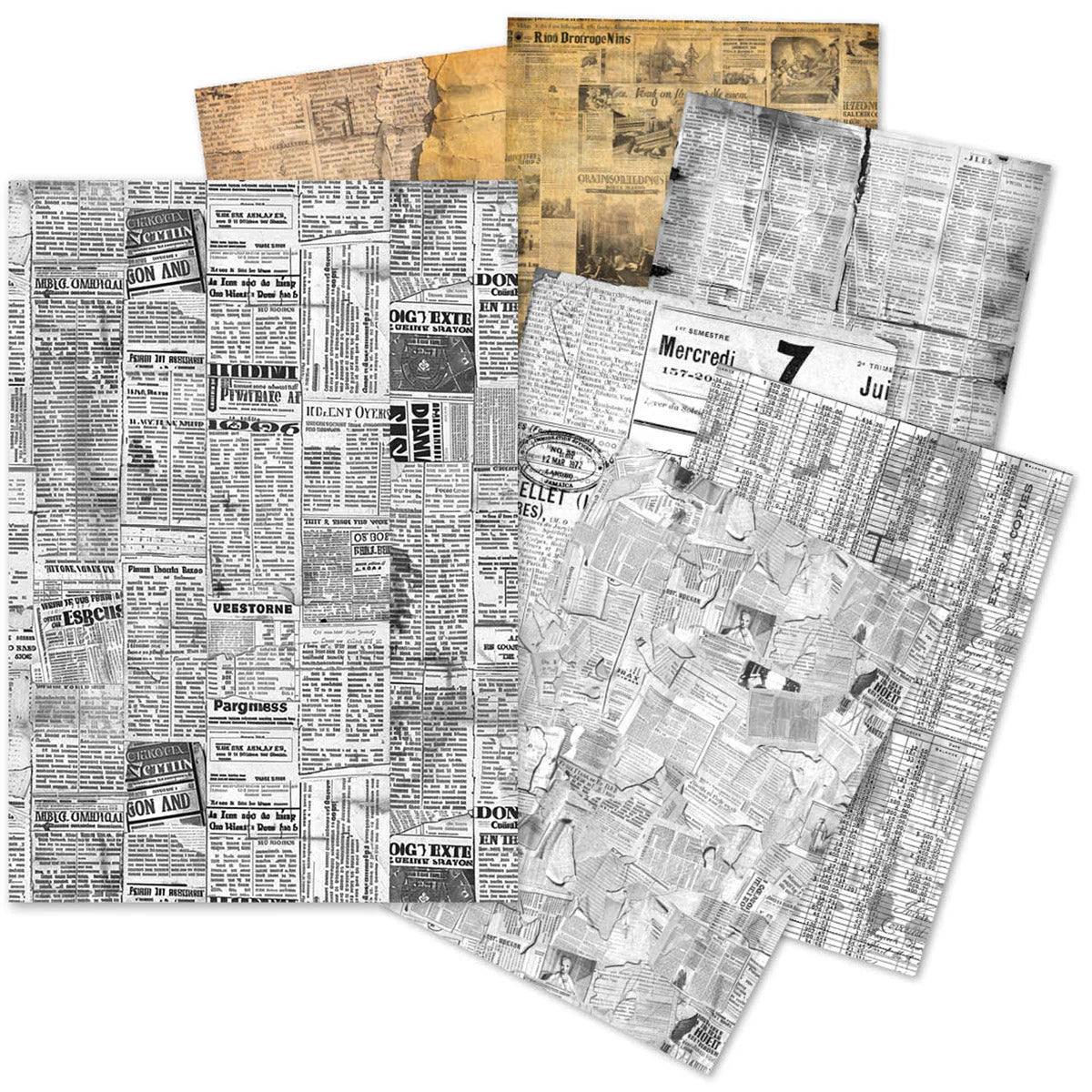 Newspapers A5 Tissue Paper 24pk