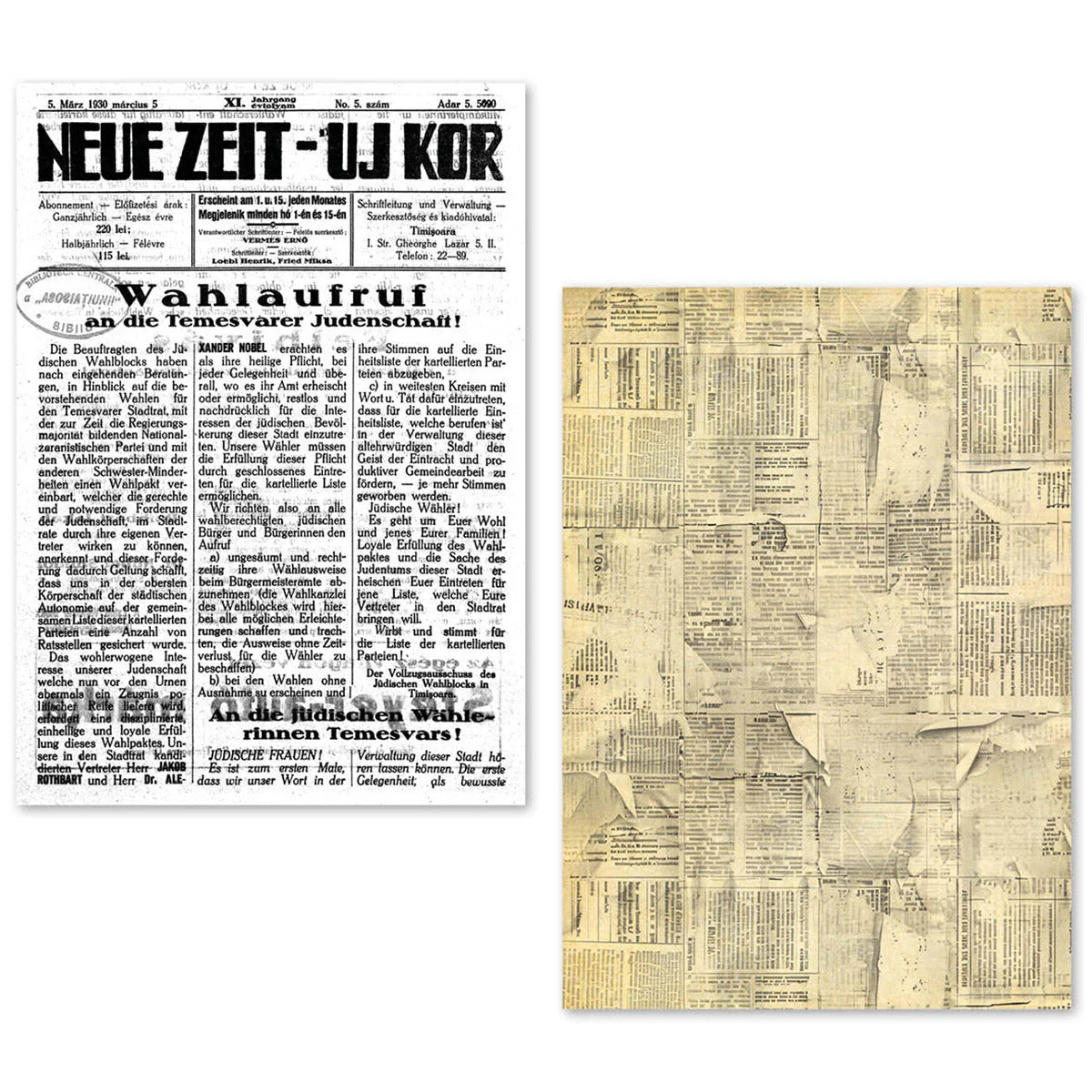 Newspapers A5 Tissue Paper 24pk