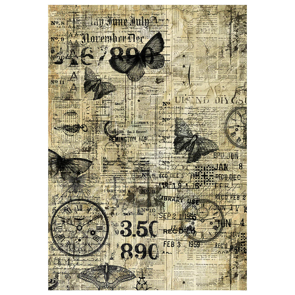 Time Capsule A4 Mixed Media Rice Paper 4pk