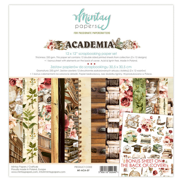 Academia 12x12 Double-Sided Paper Collection {clearance}