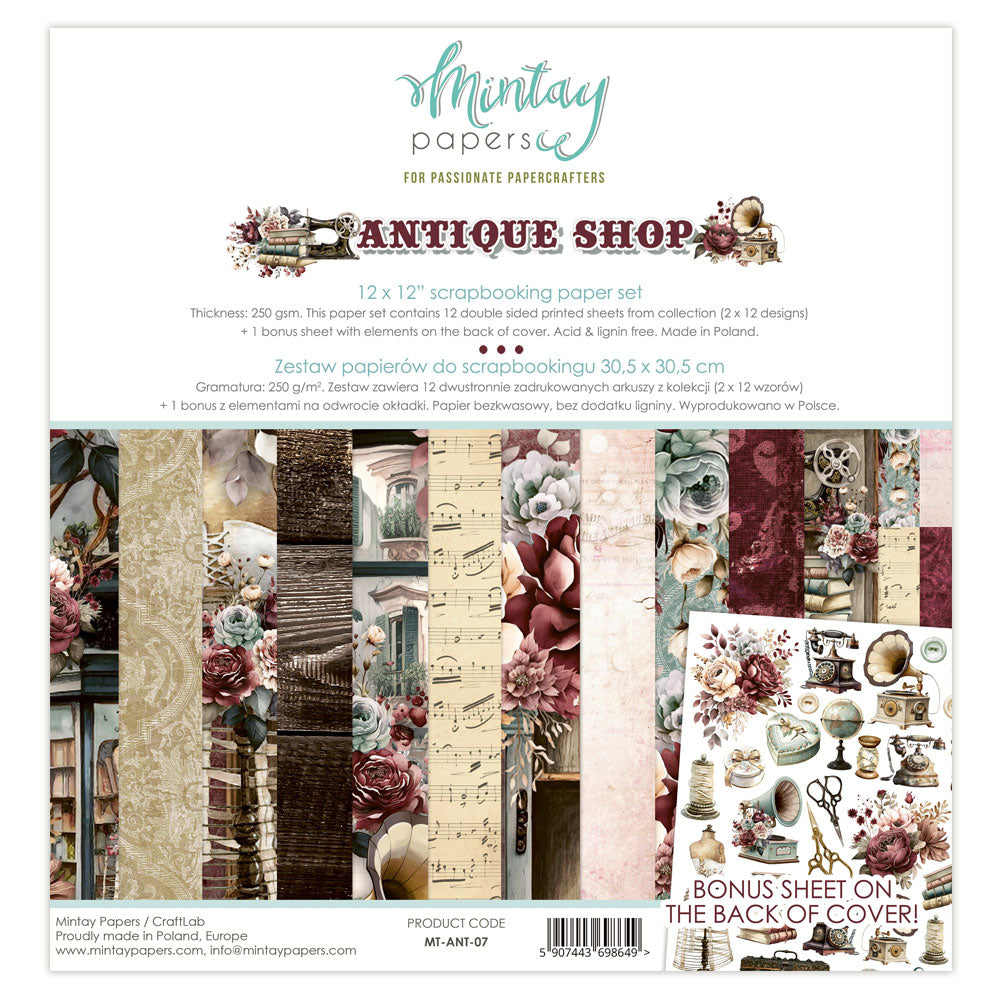 Antique Shop 12x12 Double-Sided Paper Collection {clearance}