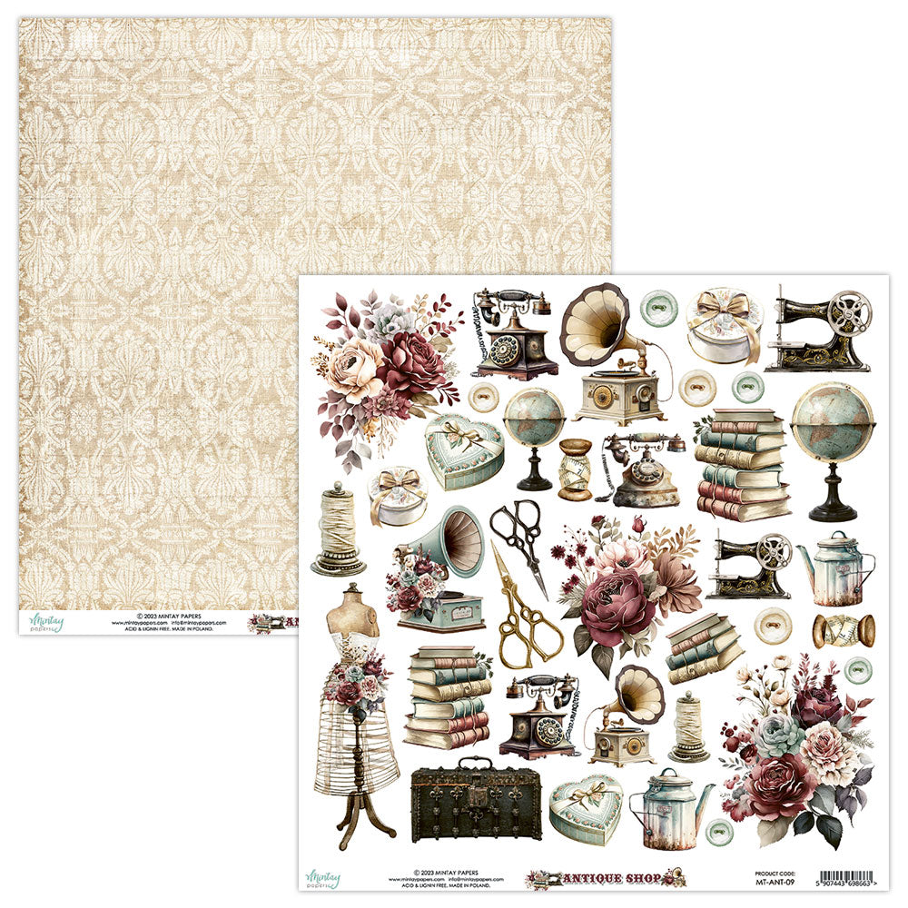 Antique Shop 12x12 Double-Sided Single Sheets {clearance}