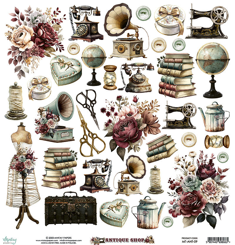 Antique Shop 12x12 Double-Sided Paper Collection {clearance}