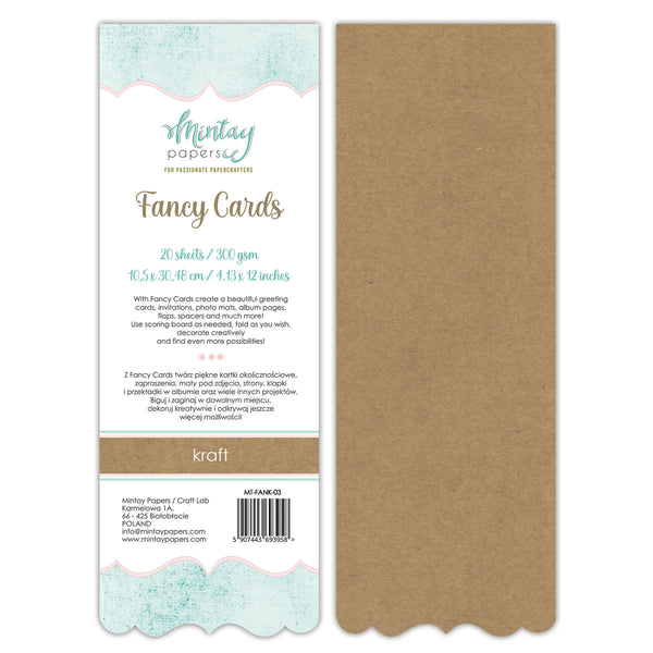 Kraft Fancy Cards 03 | 20pk {clearance}