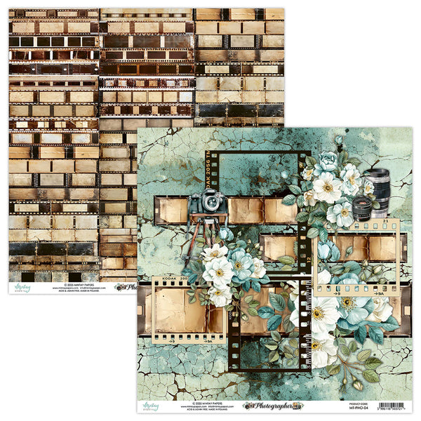 Photo Negatives 12x12 Scrapbook Paper | Photographer {clearance}
