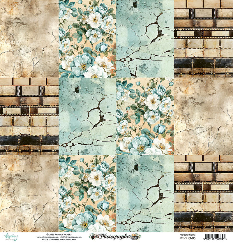 Photo Journaling 12x12 Scrapbook Paper | Photographer {clearance}