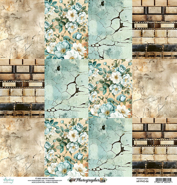 Photo Journaling 12x12 Scrapbook Paper | Photographer {clearance}