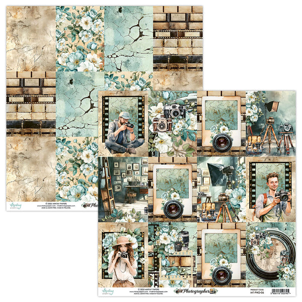 Photo Journaling 12x12 Scrapbook Paper | Photographer {clearance}