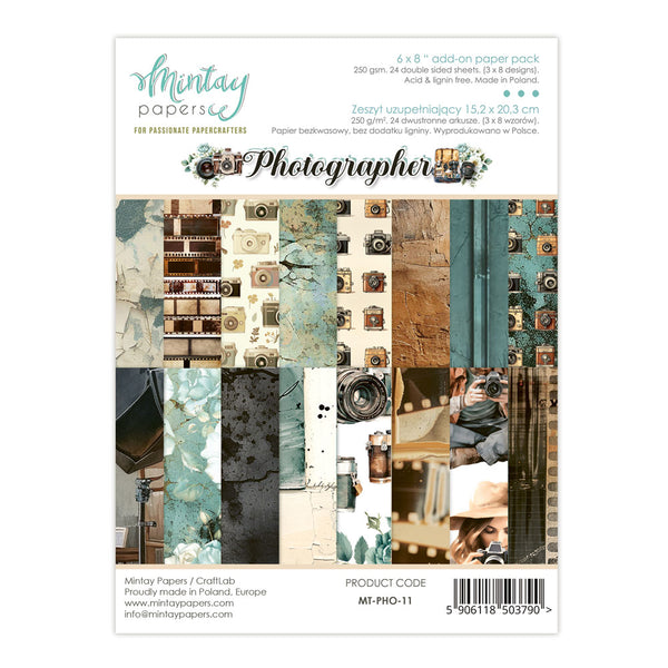 Photographer 6x8 Add-On Paper Pad {clearance}