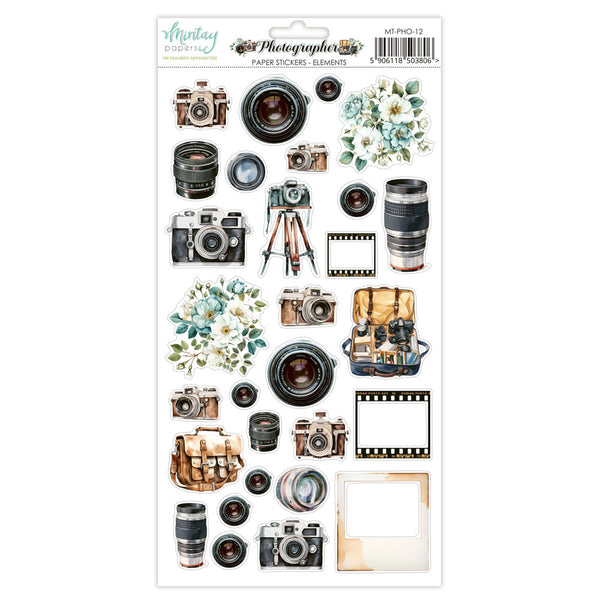 Photographer 6x12 Elements Stickers {clearance}