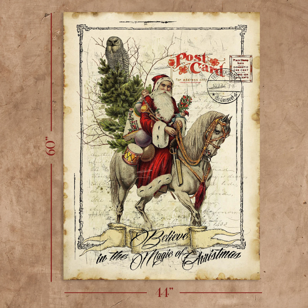 Magic of Christmas 44x60 Canvas Wall Tapestry