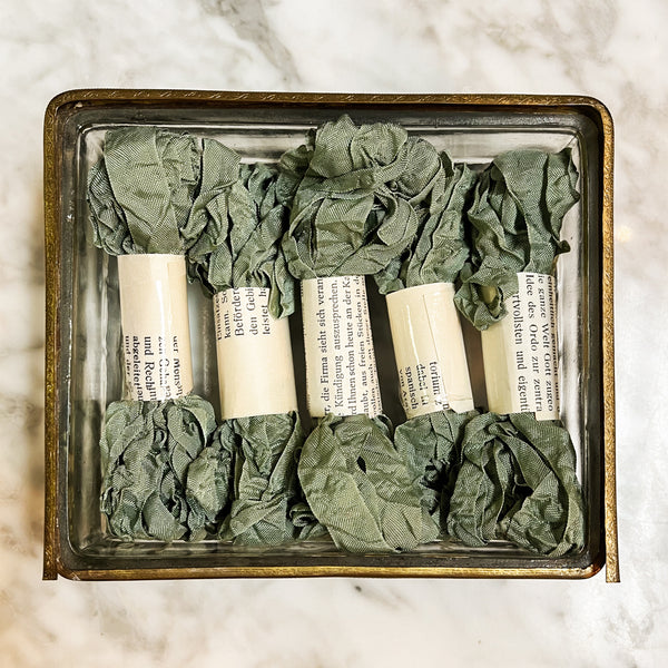 Crinkled Ribbon | Greens & Blues