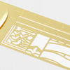 Banner Stencil Brass Clip Ruler | Midori