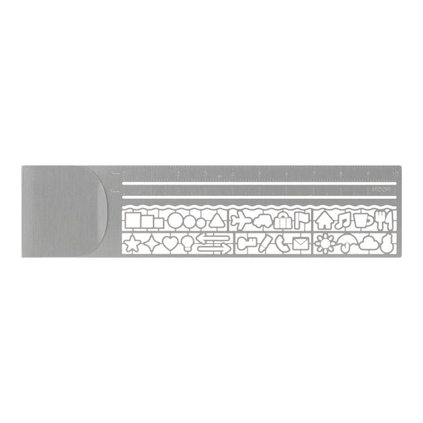 Planner Icons Silver Clip Ruler