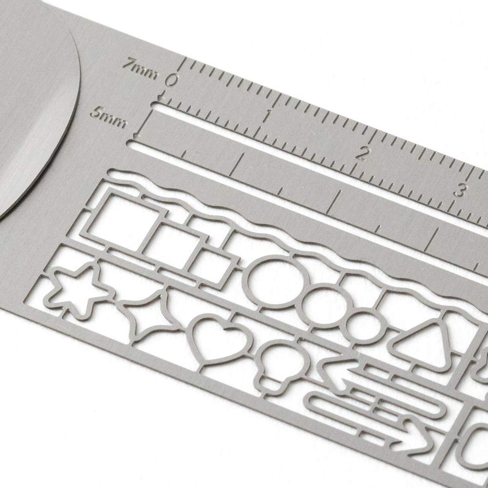 Planner Icons Silver Clip Ruler