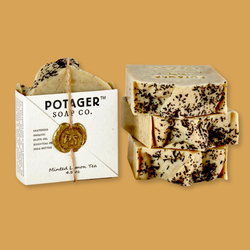 Minted Lemon Tea Bar Soap {Certified Organic}