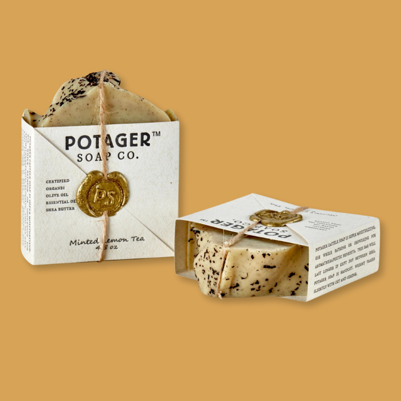 Minted Lemon Tea Bar Soap {Certified Organic}