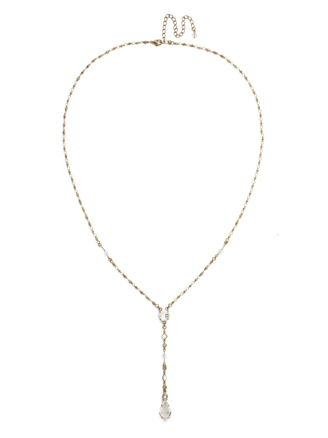 Collier pendentif Y en forme de losange royal