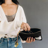 LUCY | SIGNATURE BLACK CANVAS ZIPPER POUCH