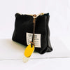 LUCY | SIGNATURE BLACK CANVAS ZIPPER POUCH