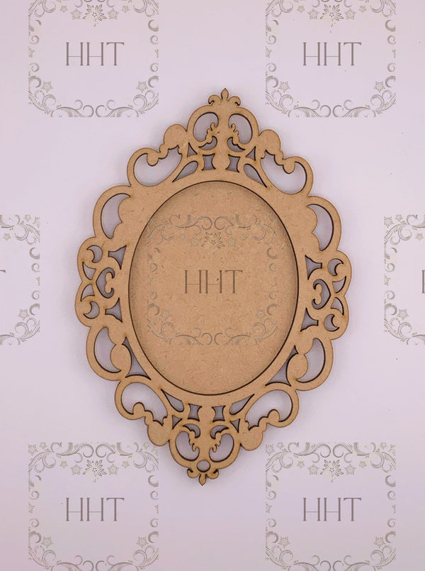 Ornament with Overlay Scroll Frame