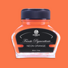 Neon Highlighter Orange Pigmented Fountain Pen Ink