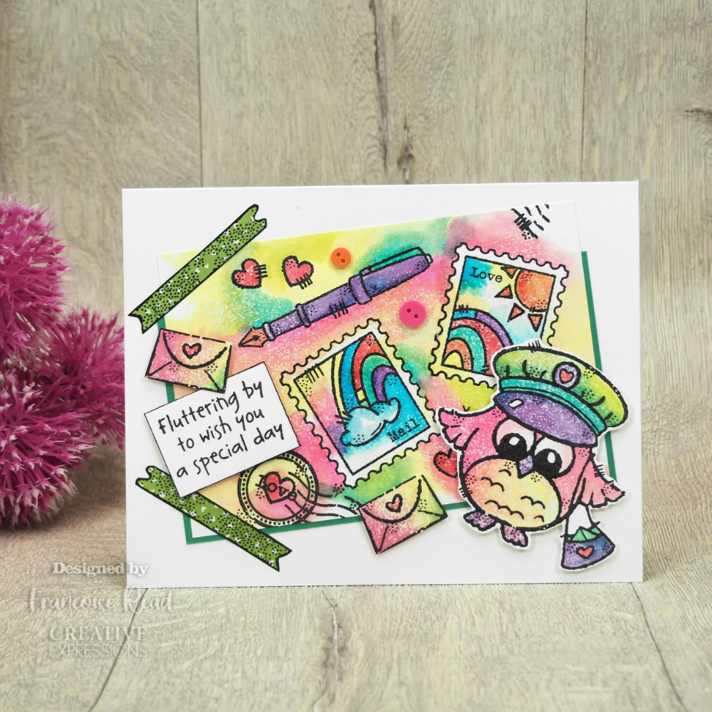 Owl Post 6x8 Clear Stamp Set | Francoise Read