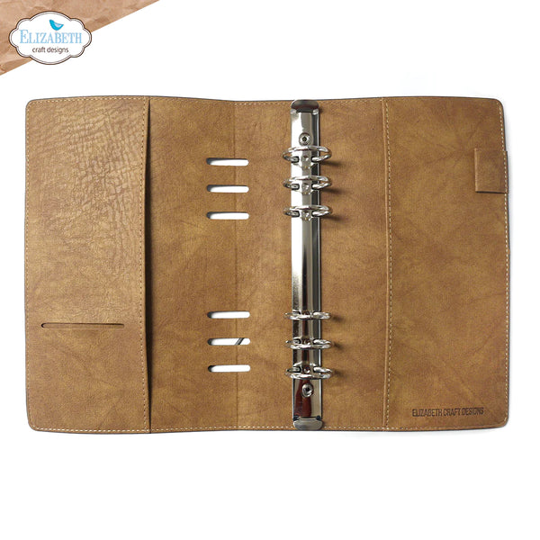 Parcel Post Taupe A5 Slim 6-Ring Planner