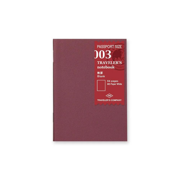 P03 Blank | Traveler's Notebook Passport Refill