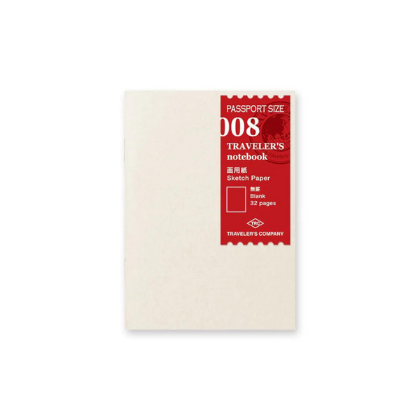 P08 Sketch | Traveler's Notebook Passport Refill