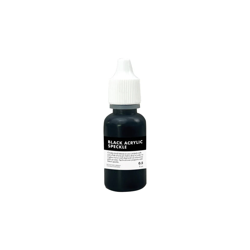 Black Acrylic Speckle Ink